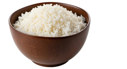 Isolated Bowl of Cooked Rice