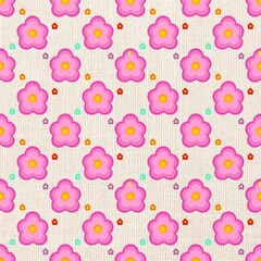 Seamless pink flower pattern perfect for fabric design wallpaper gift wrap and decorative projects