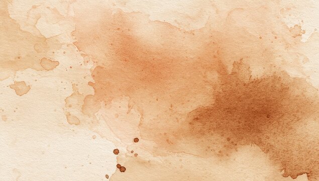 Abstract watercolor wash, warm earthy tones