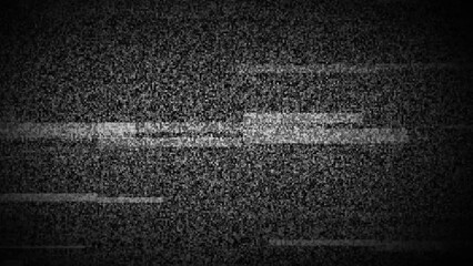 Static Noise Pattern with Horizontal Lines television