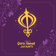 Happy Guru Nanak Jayanti Celebration Poster