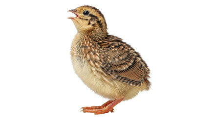 Isolated Baby Quail