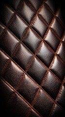 Fototapeta premium Close-up of dark chocolate squares