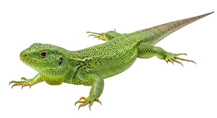 Isolated Green Lizard