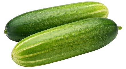 Isolated Two Cucumbers