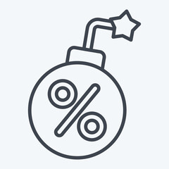 Icon Tax Deadline. related to Taxes symbol. line style. design editable