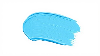 Fototapeta premium Brushstroke, paint, texture, blue, light, artistic, streak, soft, irregular, edges, vibrant, isolated, background, white, clean, smooth, abstract, creative, design, decorative, illustration, modern, m