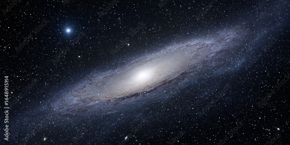 Wall mural stunning vertical cosmic view of a glowing nebula with distant stars and galactic wonders in deep sp