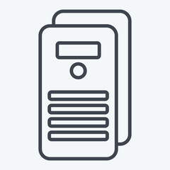 Icon Document. related to Taxes symbol. line style. design editable