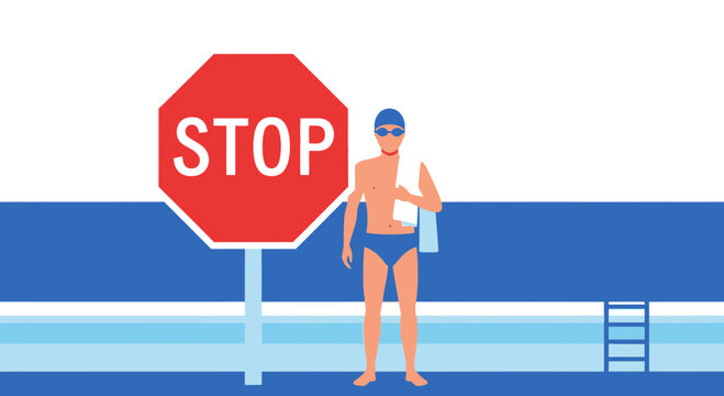 Beware Of Danger, Swimming Prohibited, Safety First, Avoid Swimming, Pool Closed