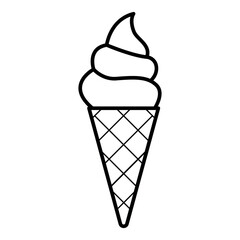 Vector Ice Cream Icon – Food and Dessert Clipart