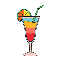 A vibrant, colorful cocktail bursting with fruity flavors, sparkling layers, and tropical hues—perfect for summer nights, parties, or a refreshing, fun sip.
