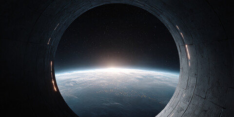 mystical figure contemplates ancient ruins under twilight sky with ethereal glow and dreamlike atmosphere