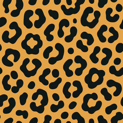 leopard spots. seamless print for clothes or printing. Vector print.
