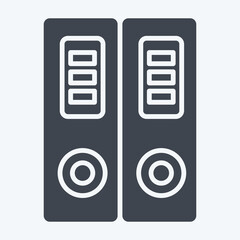 Icon Tax Files. related to Taxes symbol. glyph style. design editable