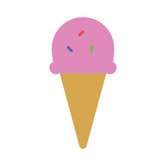 Vector Ice Cream Icon – Food and Dessert Clipart