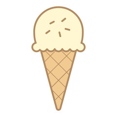 Vector Ice Cream Icon – Food and Dessert Clipart