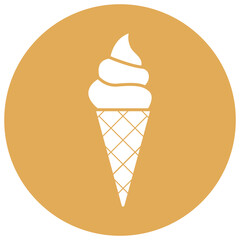 Vector Ice Cream Icon – Food and Dessert Clipart