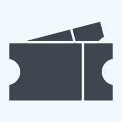 Icon Tag. related to Taxes symbol. glyph style. design editable