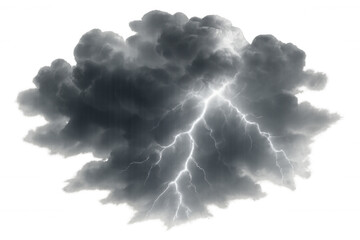 Dramatic lightning striking through menacing storm clouds, electrifying dark atmospheric backdrop with intense electrical energy