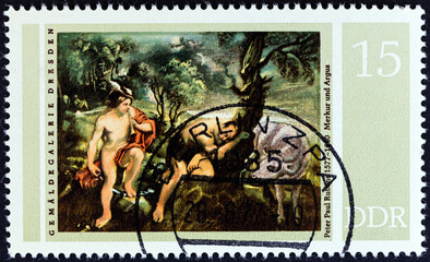Mercury and Argus by Peter Paul Rubens (German Democratic Republic 1977)