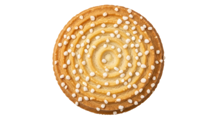 Isolated Sprinkled Butter Cookie