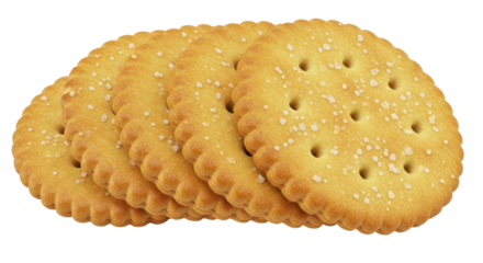 Isolated Salted Crackers