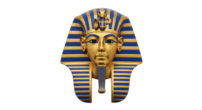 Isolated Pharaoh Mask