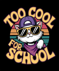 This Funny Cat Back To School Gift For Elementary school, Preschool, Pre-k, Kindergarten, 1st, 2nd, 3rd grade Boys Girls Kids Child Schoolchild Youth Pupil Students Teachers