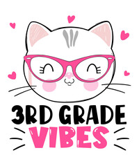 This Funny Cat Back To School Gift For Elementary school, Preschool, Pre-k, Kindergarten, 1st, 2nd, 3rd grade Boys Girls Kids Child Schoolchild Youth Pupil Students Teachers