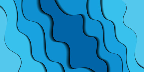 Abstract blue wave background. dynamic shape composition, subtle color gradations, suitable for your design templates such as poster, banner