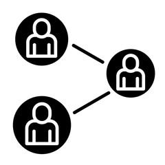 People Connection  Icon Element For Design