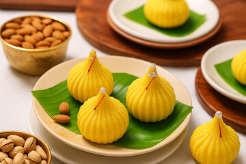 Traditional Ganpati Naivedya Modak Offered with Devotion and Festive Spirit