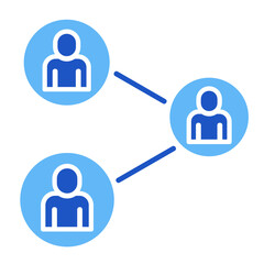 People Connection  Icon Element For Design