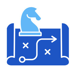 Strategic Growth  Icon Element For Design