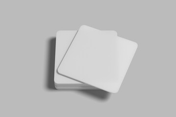 Paper Coaster Blank Mockup Template