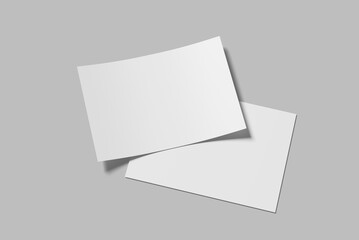 A4 Certificate Blank Mockup Template