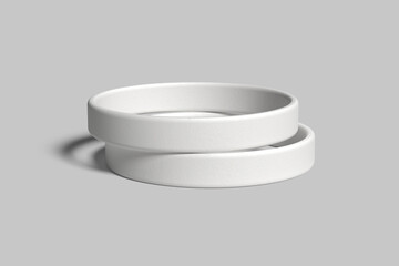 Silicone Wristband Blank Mockup