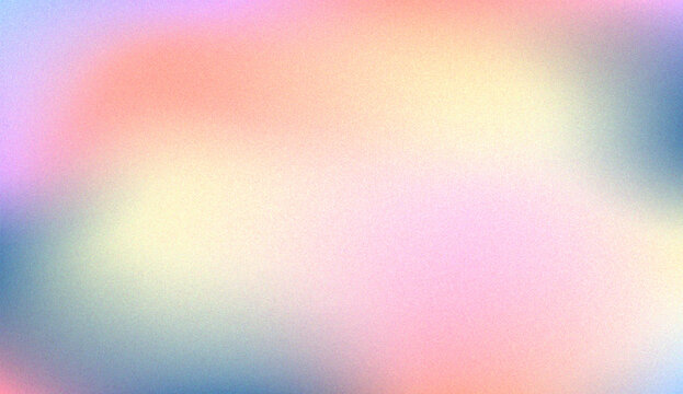 Color noise grain background with gradient smooth blend. Multicolored abstract texture with grainy effect. Soft trendy mesh