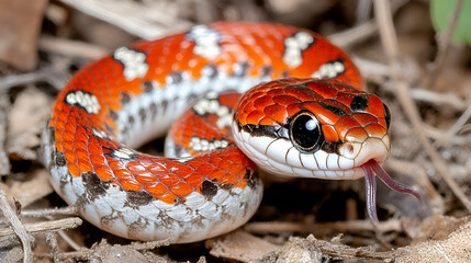 Obraz premium close up of a red rattlesnake