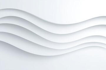 Abstract wavy layers in light gray