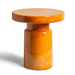 table on white background