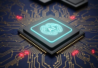 Experience next level AI technology with this sleek chip design powering tomorrow's innovation today