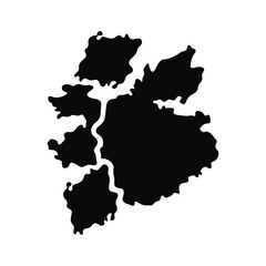 Fototapeta premium Silhouette of a Group of Islands