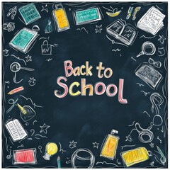 back to school blackboard