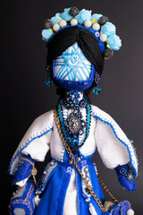 happy easter and motanka doll