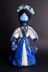 happy easter and motanka doll