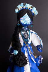 happy easter and motanka doll