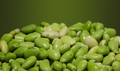 Fresh Green Close-Up, a Healthy and Nutritious Snack, Ingredient, or Superfood with Copy Space
