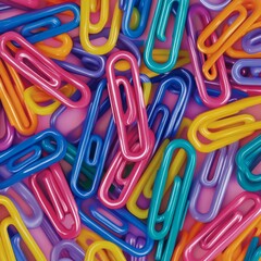 paper clips on white